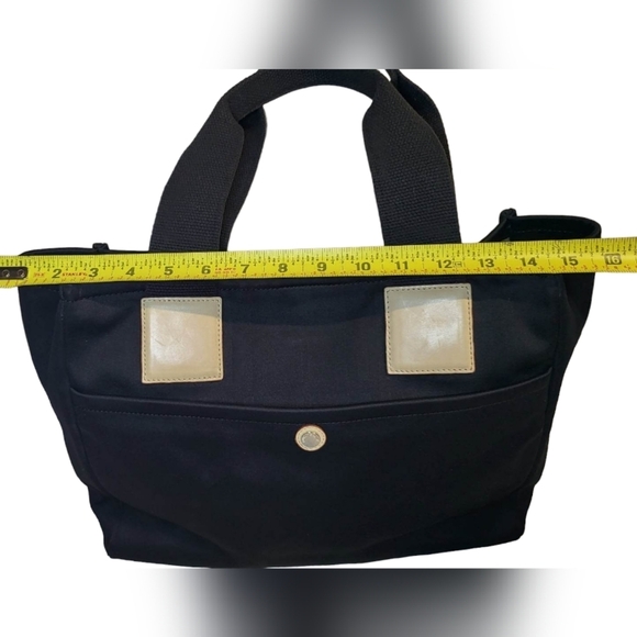 BURBERRY LONDON Black Canvas Tote Bag Made in Italy - Picture 6 of 15